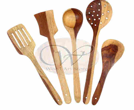 Wood art store Handmade Wooden Serving and Cooking Spoon Kitchen 